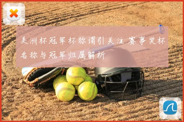 美洲杯冠军杯称谓引关注 赛事奖杯名称与冠军归属解析
